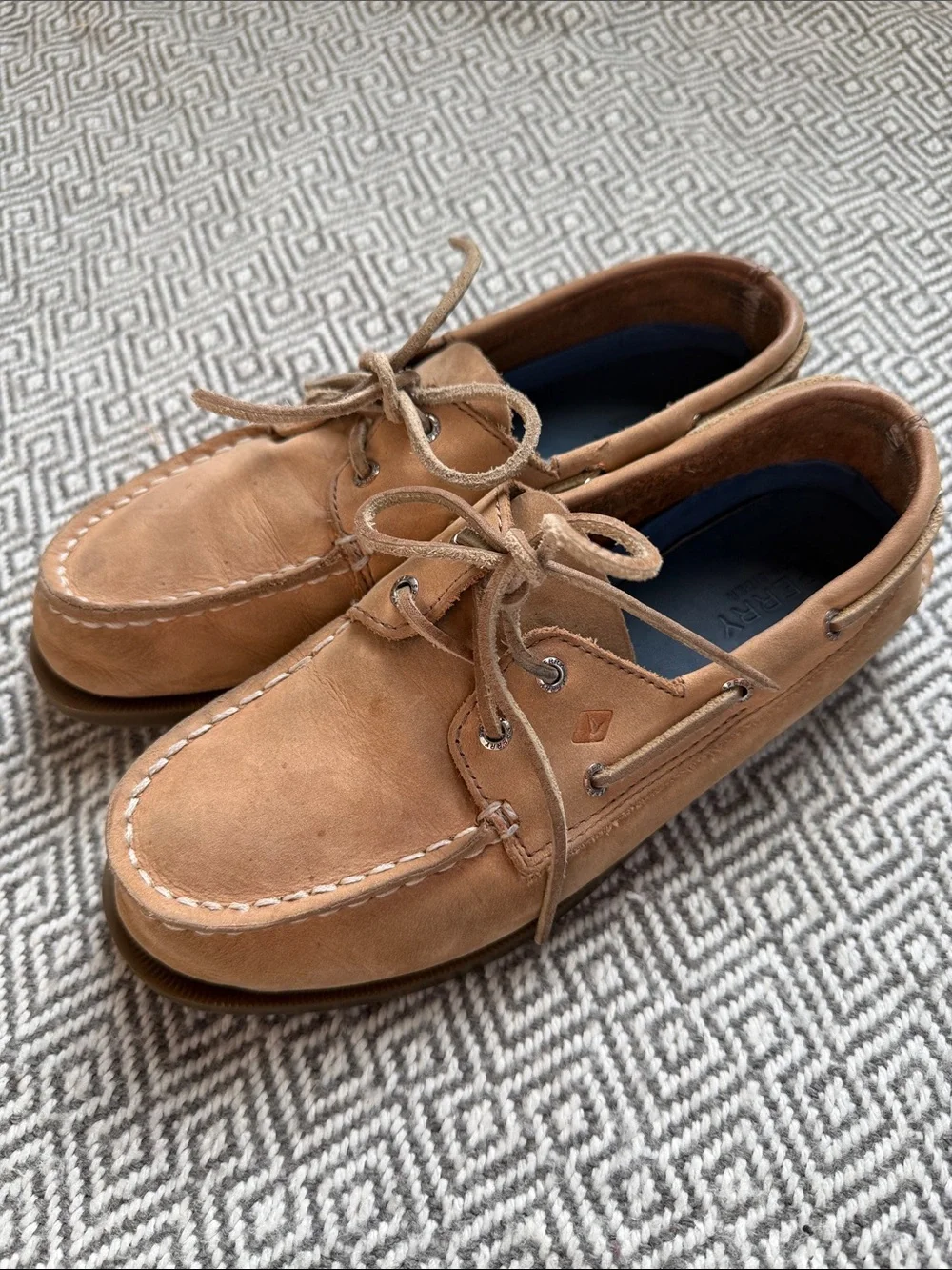 Sperry Kids Tan Suede Boat Shoes